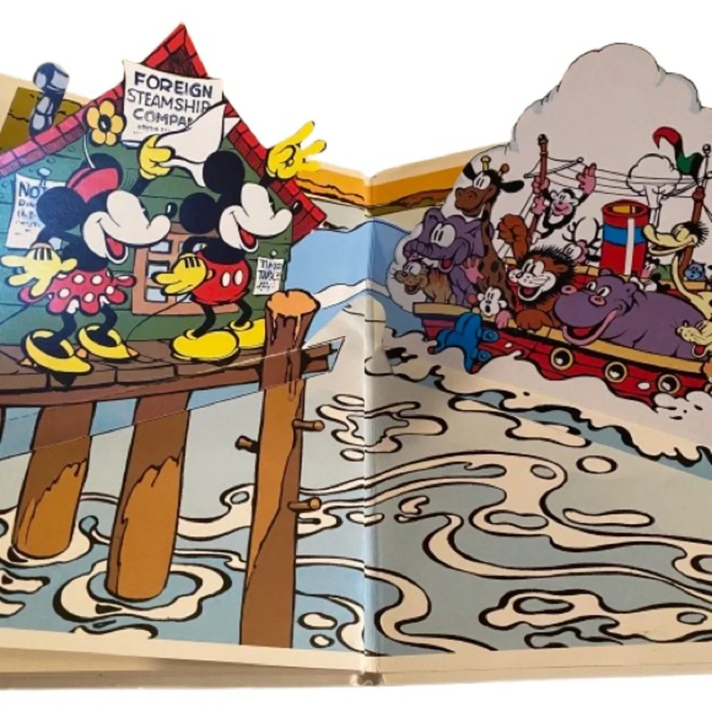Disney The Pop-Up Mickey Mouse Book Republished from 1933 by Applewood Books